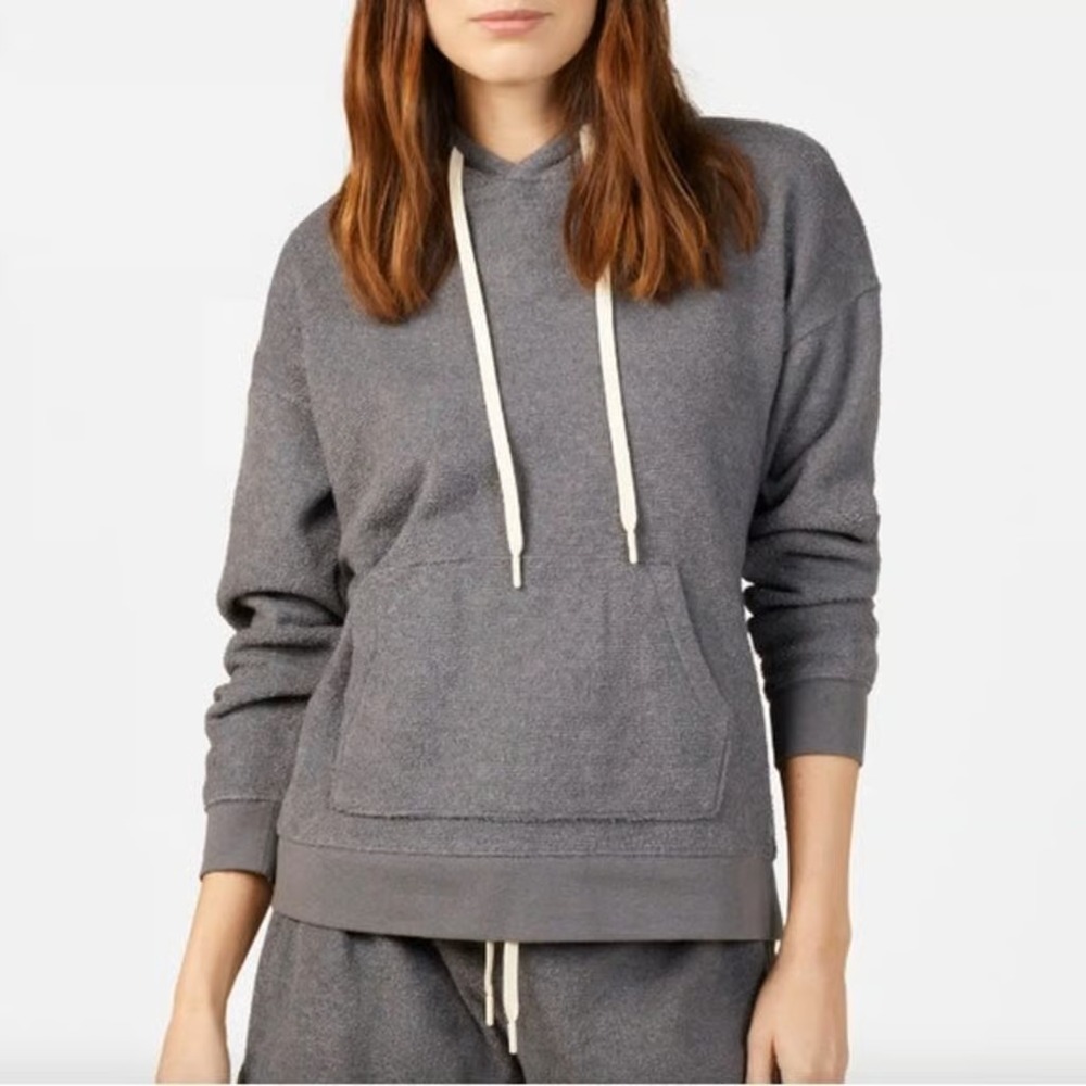 NWT OUTERKNOWN Womens S Hightide Hoodie Galaxy Grey Terry Long Sleeve‎